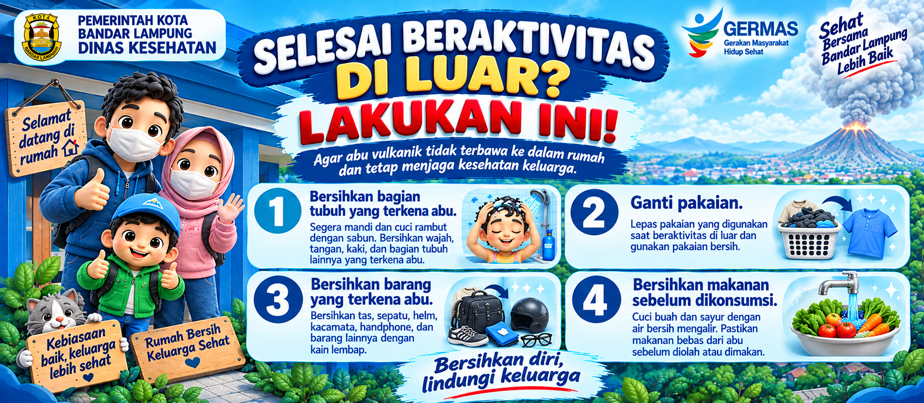Selesai beraktivitas di luar, lakukan ini!